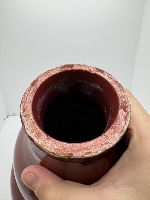 古玩陶瓷鈞紅釉葫蘆瓶真品鑒賞圖