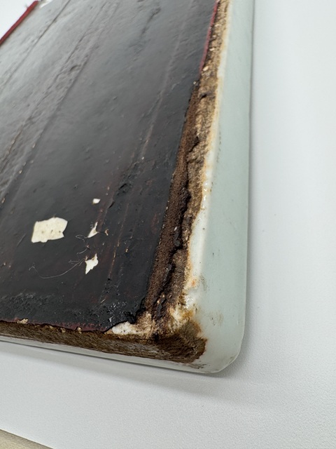 古玩陶瓷青花山水人物紋茶盤真品鑒賞圖