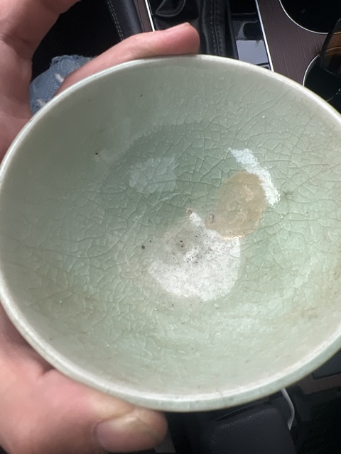 古玩陶瓷龍泉青瓷碗。平臺不允許估價真品鑒賞圖