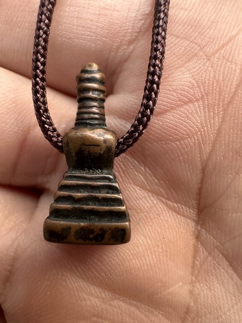 古玩銅器銅佛塔真品鑒賞圖