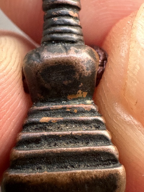 古玩銅器銅佛塔真品鑒賞圖