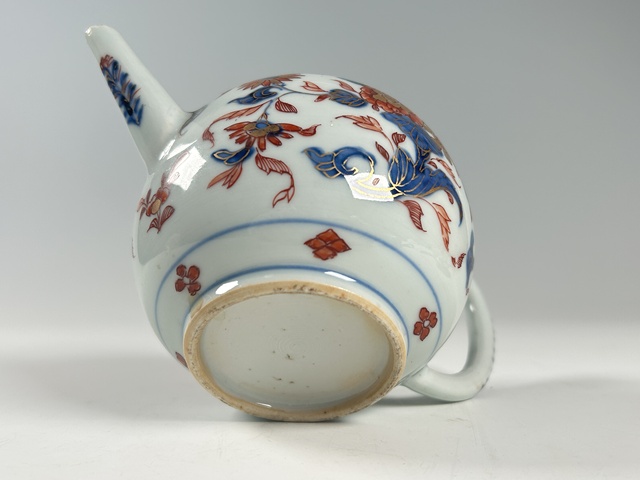 古玩陶瓷清康熙·青花礬紅描金花卉紋壺真品鑒賞圖