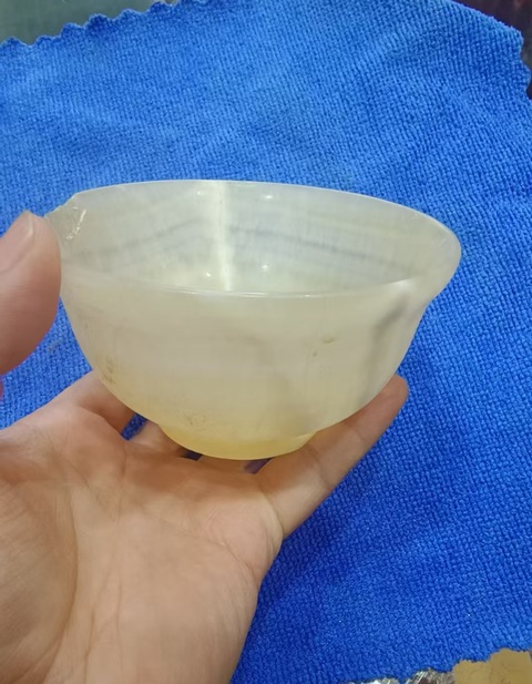 古玩玉器阿富汗玉碗真品鑒賞圖