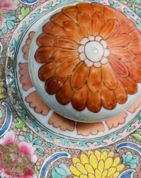 古玩陶瓷人物紋粉彩將軍罐真品鑒賞圖