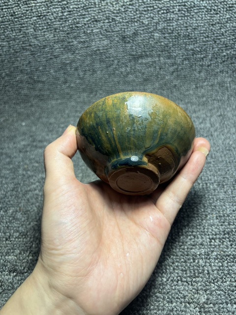 古玩陶瓷建窯兔毫兜口盞真品鑒賞圖