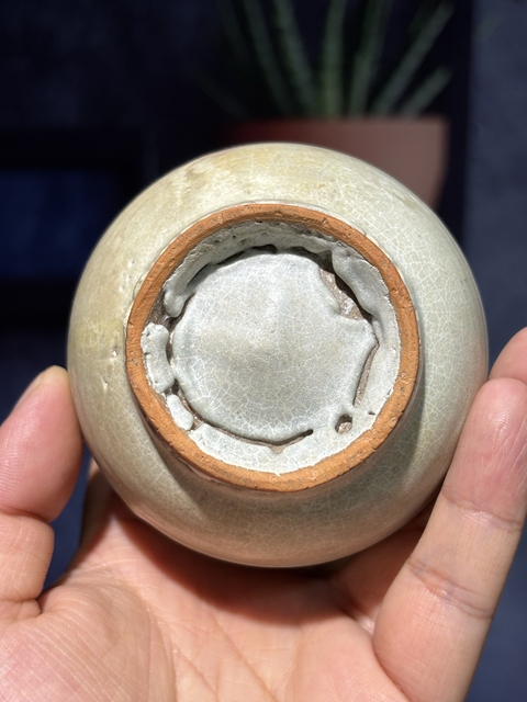 古玩陶瓷南宋龍泉仿官窯箸瓶拍賣,當前價格2980元