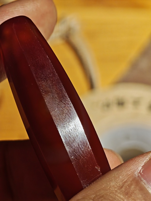 古玩雜項多棱瑪瑙珠子真品鑒賞圖