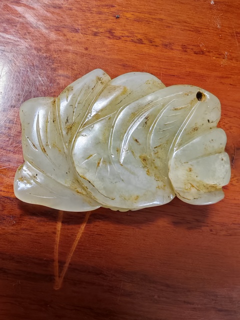 古玩玉器和田玉雕“金魚掛件”拍賣,當前價格1588元