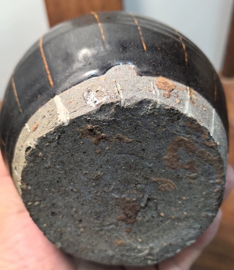 古玩陶瓷線條壺真品鑒賞圖