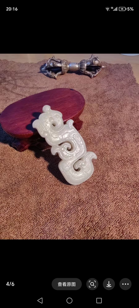 古玩玉器和田玉雕“鳳鳥佩”真品鑒賞圖