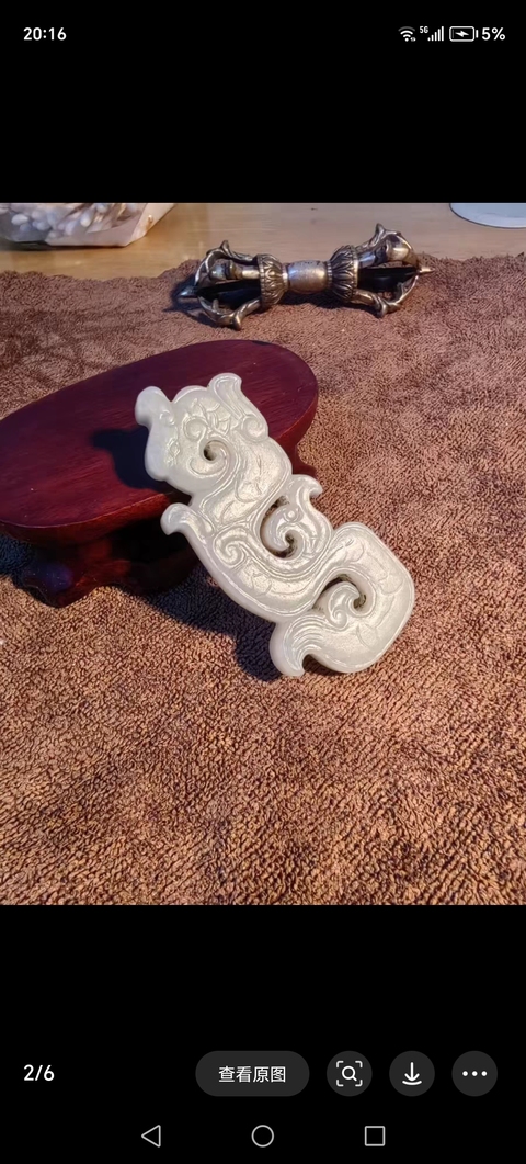 古玩玉器和田玉雕“鳳鳥佩”真品鑒賞圖