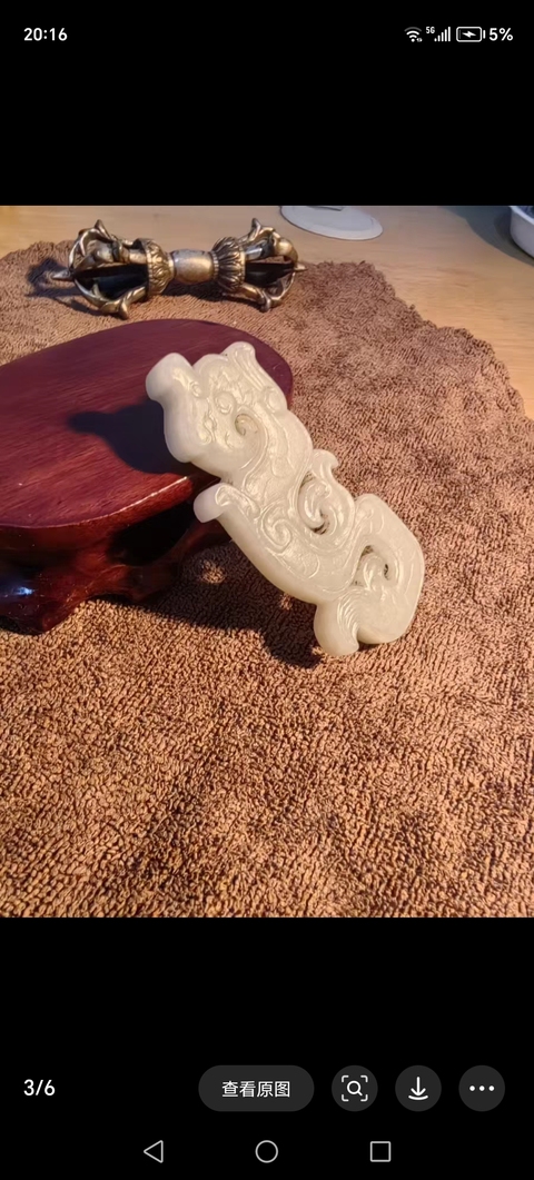 古玩玉器和田玉雕“鳳鳥佩”真品鑒賞圖