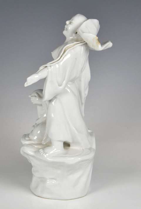 古玩陶瓷民國和合二仙塑像真品鑒賞圖