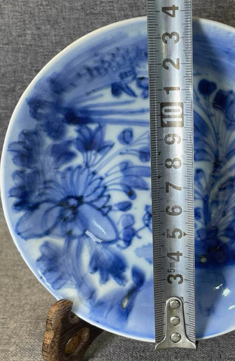 古玩陶瓷清早期青花盤(pán)真品鑒賞圖