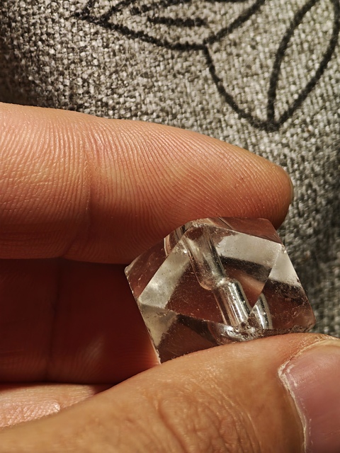 古玩雜項多棱水晶珠真品鑒賞圖