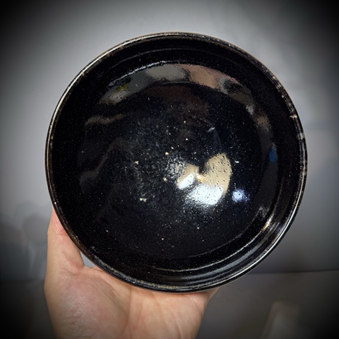 古玩陶瓷耀州窯，黑釉大碗拍賣(mài)，當(dāng)前價(jià)格3500元