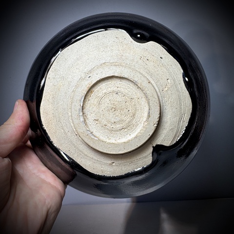 古玩陶瓷耀州窯，黑釉大碗拍賣(mài)，當(dāng)前價(jià)格3500元