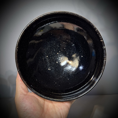 古玩陶瓷耀州窯，黑釉大碗拍賣(mài)，當(dāng)前價(jià)格3500元