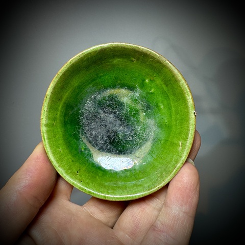 古玩陶瓷綠釉真品鑒賞圖