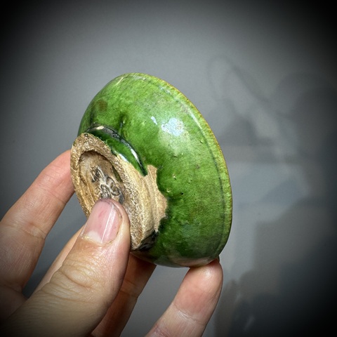 古玩陶瓷綠釉真品鑒賞圖