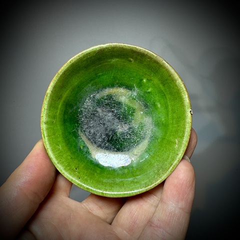 古玩陶瓷綠釉真品鑒賞圖