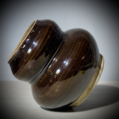 古玩陶瓷元明，磁州窯葫蘆瓶拍賣，當(dāng)前價(jià)格1800元