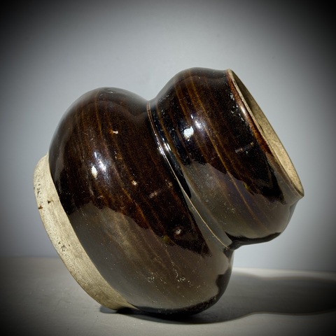 古玩陶瓷元明，磁州窯葫蘆瓶拍賣，當(dāng)前價(jià)格1800元