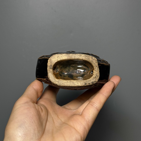 古玩陶瓷明代，磁州窯、穿戴壺拍賣，當(dāng)前價格688元