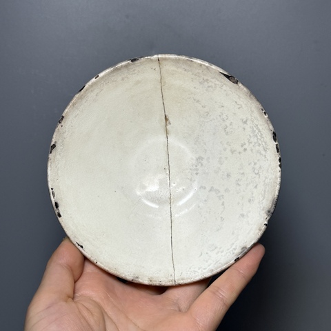 古玩陶瓷五代，耀州窯茶盞拍賣，當前價格188元