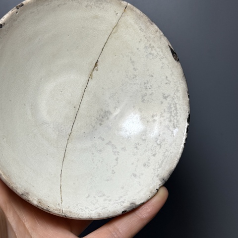 古玩陶瓷五代，耀州窯茶盞拍賣，當前價格188元