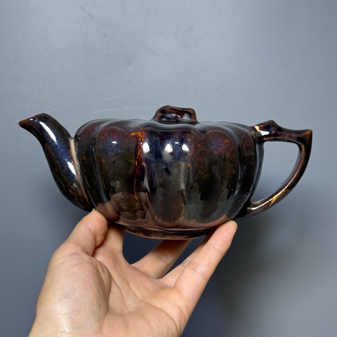 古玩陶瓷清代，倒流茶壺拍賣，當前價格288元