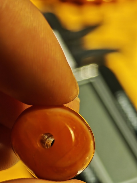 古玩玉器老瑪瑙珠真品鑒賞圖