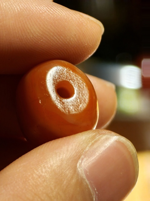 古玩玉器老瑪瑙珠真品鑒賞圖