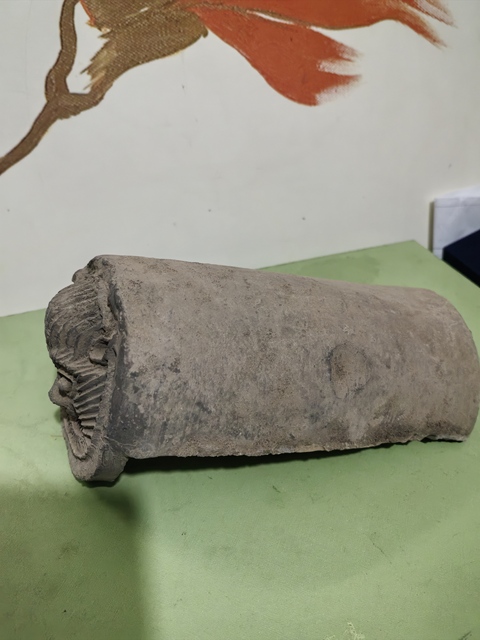 古玩陶瓷瑞獸紋瓦當(dāng)拍賣，當(dāng)前價格180元