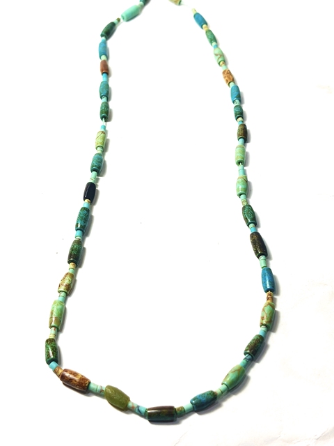 古玩玉器漢 代 綠松石珠串拍賣,當前價格389元