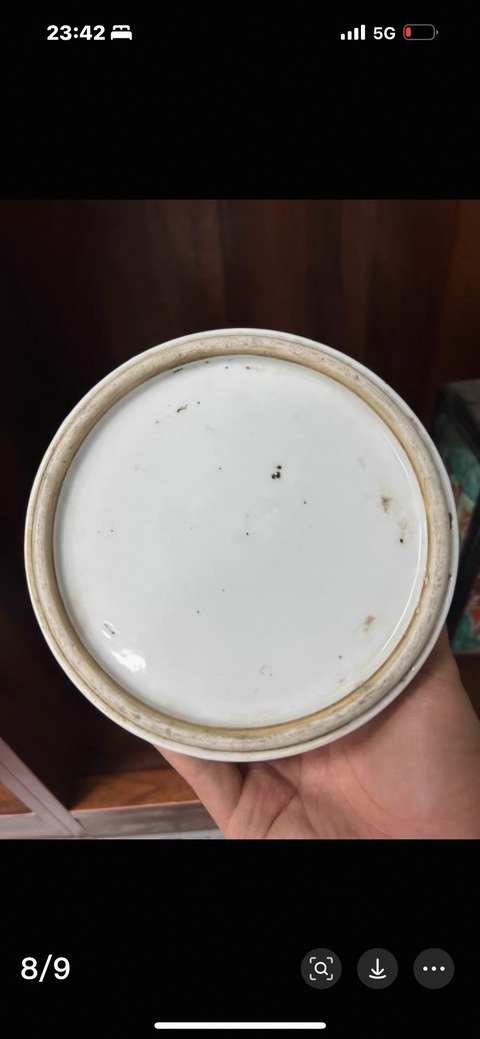 古玩陶瓷天女散花粉彩觀音瓶真品鑒賞圖