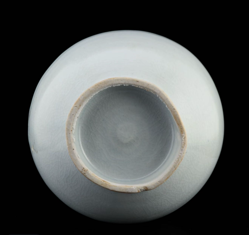 古玩陶瓷初看元代青白釉刻花玉壺春瓶真品鑒賞圖