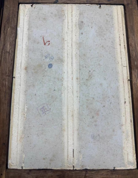 古玩陶瓷三娘教子圖瓷板畫真品鑒賞圖