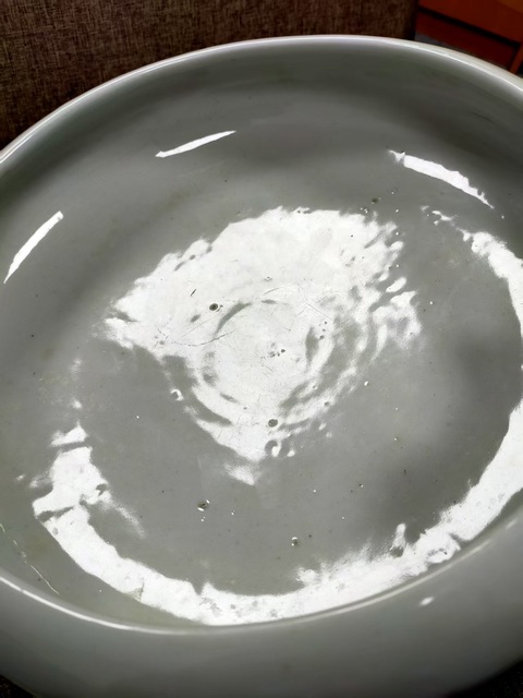 古玩陶瓷德化窯白釉三足洗真品鑒賞圖