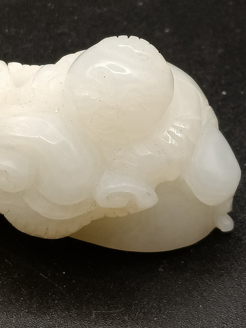 古玩玉器和田玉雕“如意擺件”真品鑒賞圖