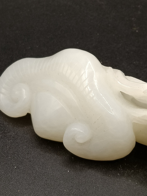 古玩玉器和田玉雕“如意擺件”真品鑒賞圖