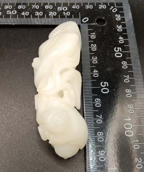 古玩玉器和田玉雕“如意擺件”真品鑒賞圖