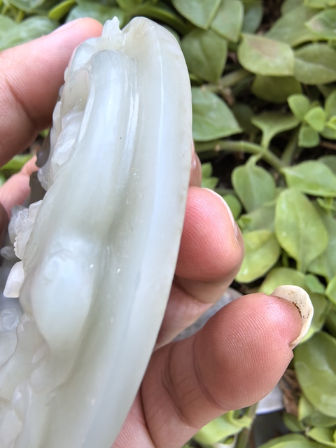 古玩玉器岫玉雕“螭龍紋璧”真品鑒賞圖