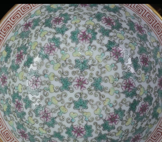 古玩陶瓷歲朝清供粉彩碗拍賣，當前價格25000元