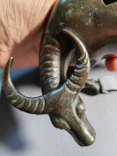 古玩銅器牛薰真品鑒賞圖