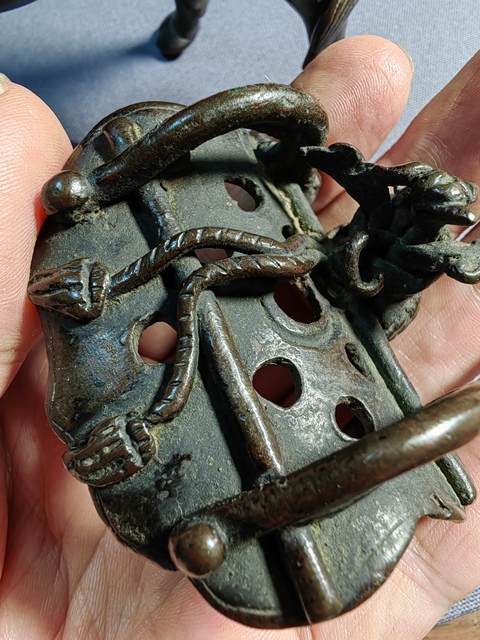 古玩銅器牛薰真品鑒賞圖