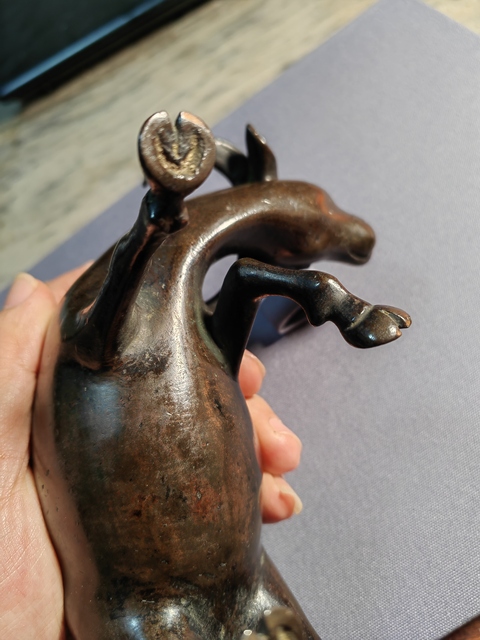 古玩銅器牛薰真品鑒賞圖