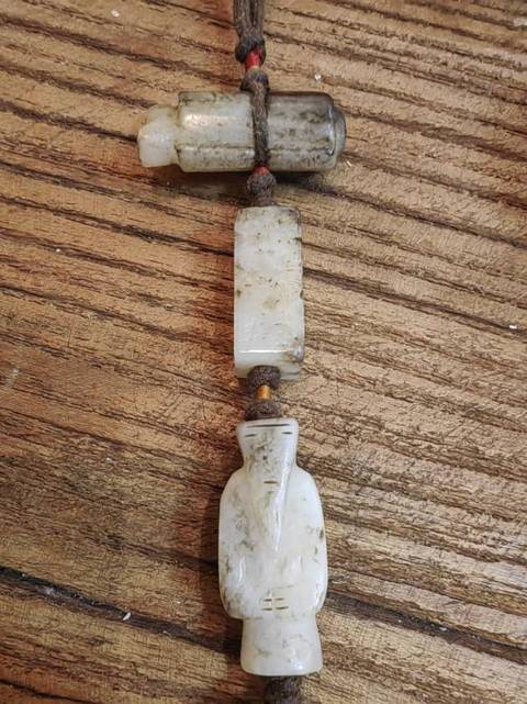 古玩玉器提油仿漢代“司南佩”真品鑒賞圖