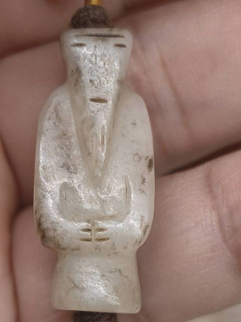 古玩玉器提油仿漢代“司南佩”真品鑒賞圖