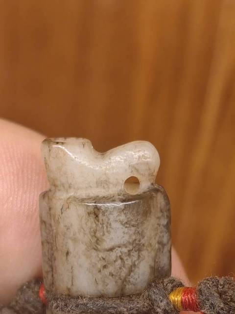 古玩玉器提油仿漢代“司南佩”真品鑒賞圖